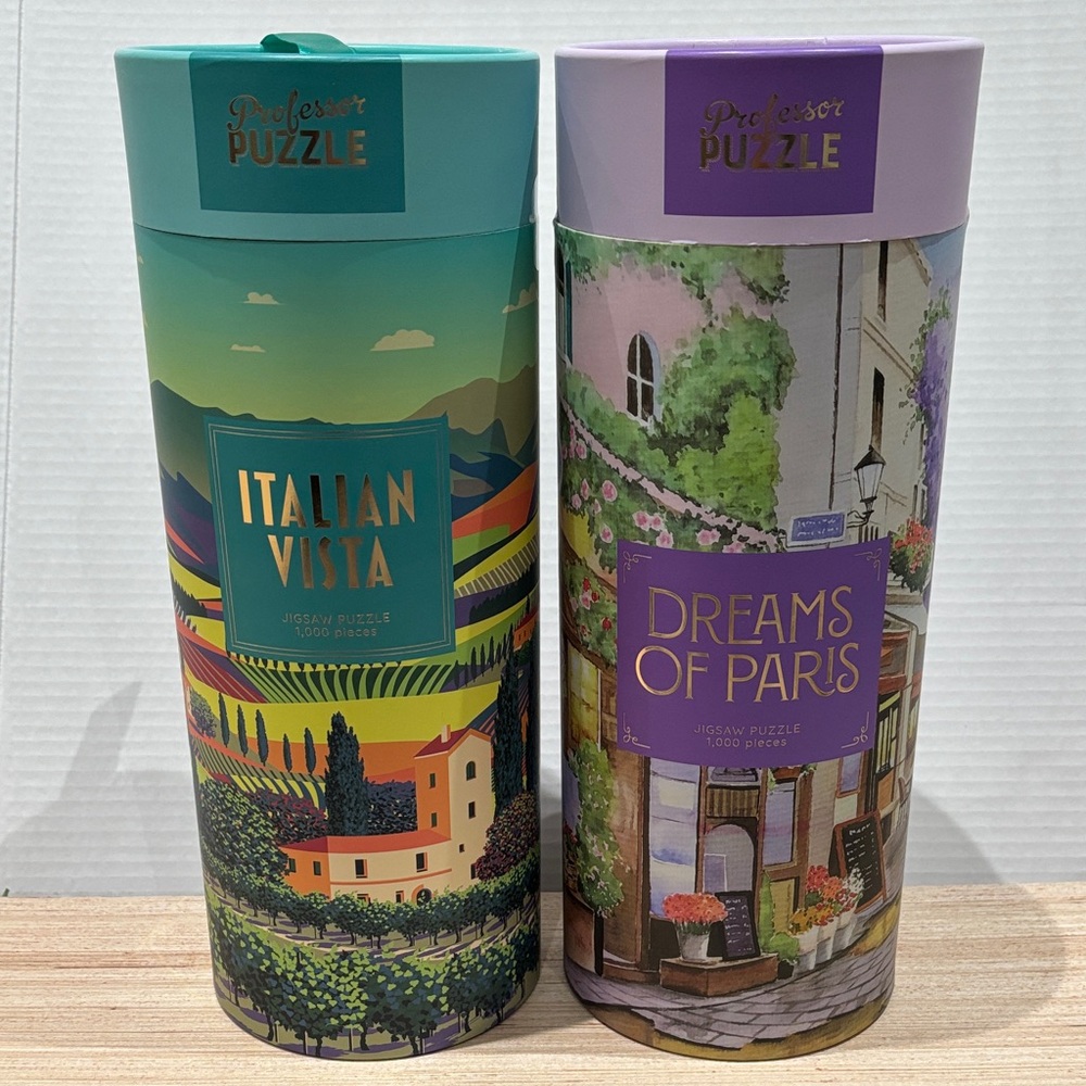 NEW 2 x 1,000 Piece Puzzles Italian Vista & Dreams of Paris Factory Sealed Boxes - Picture 9 of 9